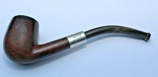 Briar Wood Small Estate Pipe With Hallmarked Silver Band By Bbb