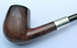 Briar Wood small estate pipe with hallmarked silver band by BBB 2