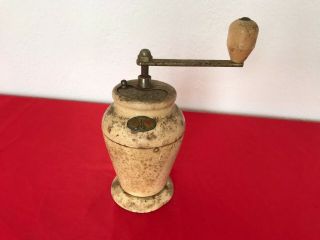 Rare Italian Tre Spade Coffee Grinder Mill Antique Vintage Old Italy