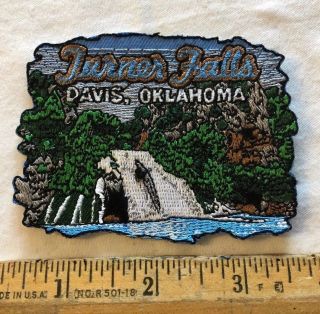 Turner Falls Davis Oklahoma Travel Souvenir Patch Iron On