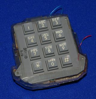Vintage Western Electric / At&t Touch Tone Gray Telephone Key Pad
