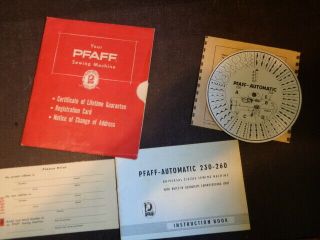 Pfaff Sewing Machine Manuals Model 230