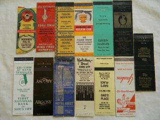 Sioux City Iowa Businesses Low S Matchcovers Matchbooks