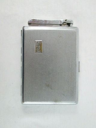 Vintage Colibri Monopol Combination Lighter And Cigarette Case