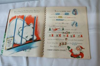 Vintage 1950 ' s Christmas At The Little Zoo Pop - up Book Charlot Byi / Beth Vardon 3