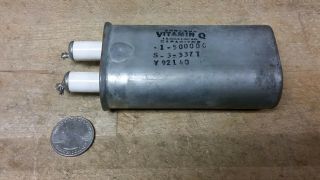 Vitamin Q Capacitor 0.  1 Uf 5000 V - Old Vintage Ham Radio Tube Power Supply