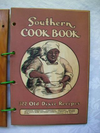Fine Old Dixie Recipes 1939; 322 Old Southern Recipes; Cookbook; Wooden Binding