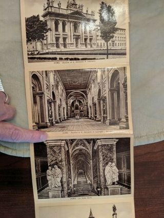 RICORDO DI ROMA Parte I Vintage Rome Photo Book Postcards 4
