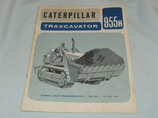1962 Caterpillar Traxcavator 955h 7 Page Sales Brochure