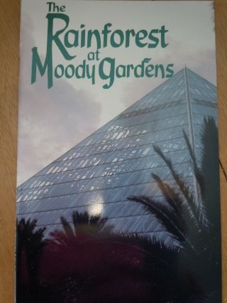 The Rainforest Of Moody Gardens Texas Souviner Booklet & Tickets