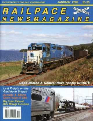 Railpace Newsmagazine January 2009 Vol 28 No 1 Cape Breton & Central Nova Scotia