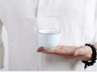 Tea cups Jingdezhen ceramic tea cup 120ml tea cups Shadow Green sculpture cups 4