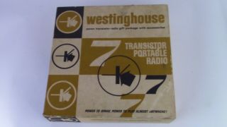 Vintage Westinghouse 7 Transistor Portable Radio w/case and retail box 2