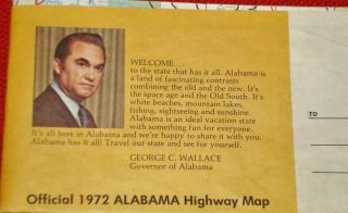 Official 1972 Highway Map of Alabama 2