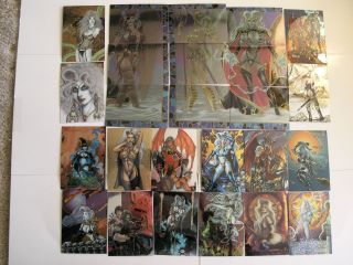 Lady Death 4 Wicked Ways Chromium 90 Card Set By Krome Productions 1997