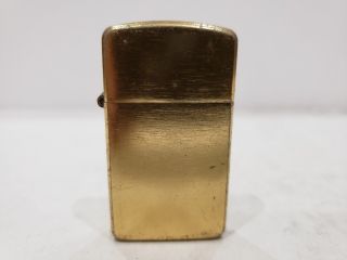 Vintage Storm King Gold Tone Slim Aluminum Lighter
