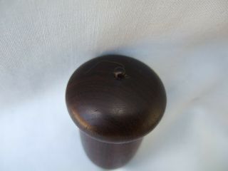 Antique Treen Thimble Case in Shape of an Acorn with Screw Thread,  Patina. 6