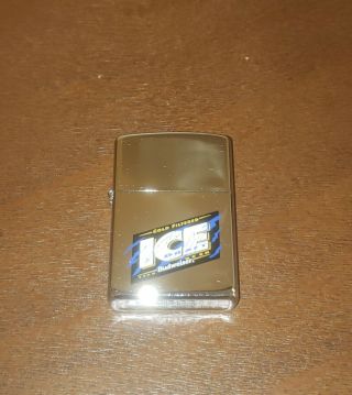Budweiser Ice Draft Chrome Zippo Lighter - 1994 Retired
