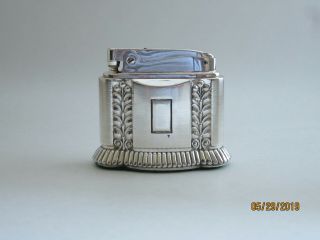 Vintage Ronson Diana silver plated table lighter 2