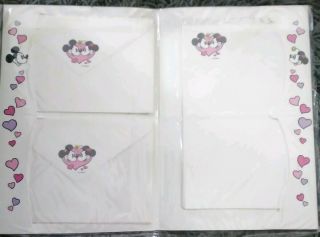 Vintage Stationary Letter Set Disney Mickey Minnie Mouse 2