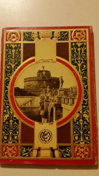 Ricordo Di Roma Parte II,  Foldout Postcard type book,  Map,  5 Language 2
