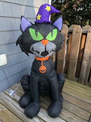 Gemmy Airblown Inflatable Halloween Decoration Black Cat 4 