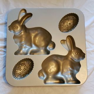 Nordic Ware Heavy Weight Bunny & Easter Egg Cake Mold Pan - 9.  5 Cups 4