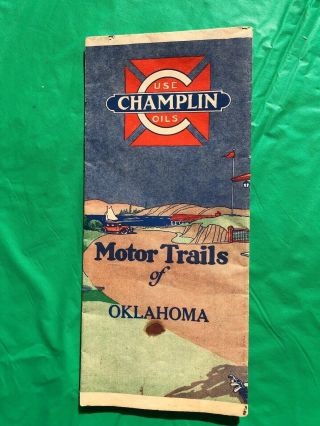 Antique Road Maps Champlin Oil And Gas