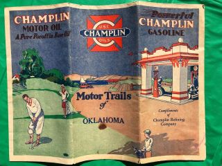 antique road maps Champlin Oil And Gas 2