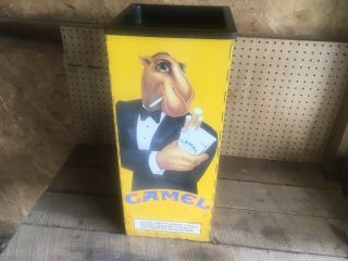 1992 Vintage Joe Camel The Hard Pack Cigarettes 4 Sided Folding Metal Display