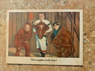 1959 Fleer Three Stooges Card 57 " That Oughta Hold Him " See Scan