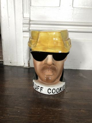 Vintage Ruff Cookie Jar Construction Worker Macho Gay (missing Top)