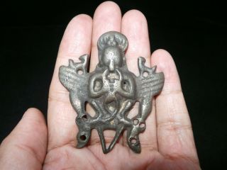 Old Nepal Tibet Bronze Giant Bird Garuda Thogchag Talisman Pendant I