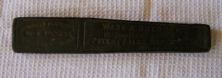 Vintage Wade & Butcher Straight Razor With Case Notched Tip