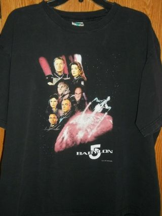 Vintage 1997 Babylon 5 T Shirt Adult Large