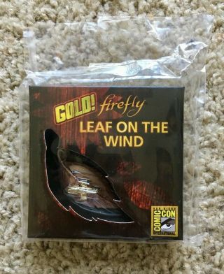 Sdcc 2014 Firefly Serenity Leaf On The Wind Gold Key Chain Pendant