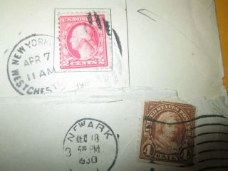 C5 Vintage Envelopes Post Marked early 1920s - Old Stamps 3