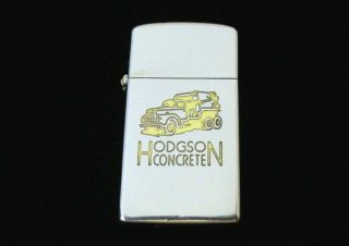 Vintage 1959 Slim Zippo Cigarette Lighter Hodgson Concrete Montgomery Al