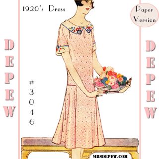Vintage Sewing Embroidery Pattern Ladies 
