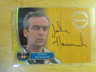 The Mummy Returns Autograph Card John Hannah Card A4 Inkworks