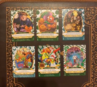 Set Of 6 Limited Edition Sorcerer Of The Magic Kingdom Party Cards