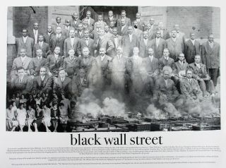 Black Wall Street Poster Photo Art Print African American History (18x24)