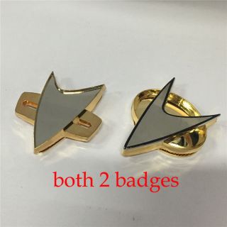 Cosplay Star Trek Badge Tng Badge Voyager Communicator Badge Pin Brooch Prop Set