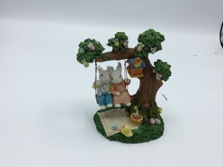 Easter Bunny Rabbit Swing.  6 Inch Tall