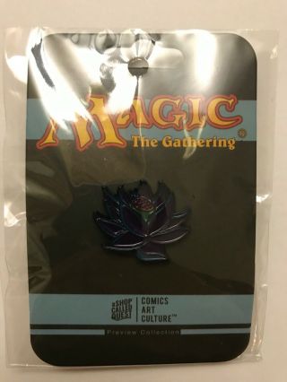 2017 Sdcc Exclusive Magic The Gathering Black Lotus Pin Rare Official