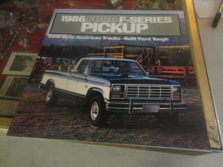 1986 Ford F - Series Pickup Truck Best Built American Truck Brochure