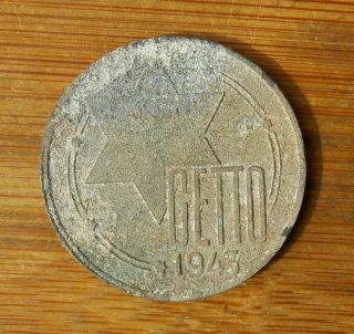 German/jewish Coin,  20 Mark,  Ghetto Coin,  Wwii,  Ww2