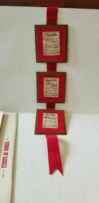 Rare Vintage Holt Howard Ribbon Of Carols Christmas Decoration 27 1/2 " L 643