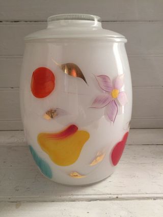 Vtg Bartlett Collins Mid - Century Glass Cookie Jar