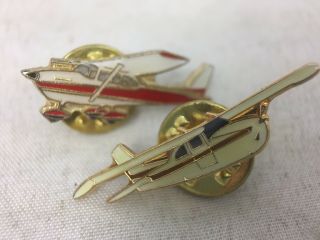 Vtg Small Airplane Private Aircraft Plane Estate Lapel Tie Tac Pin Brooch